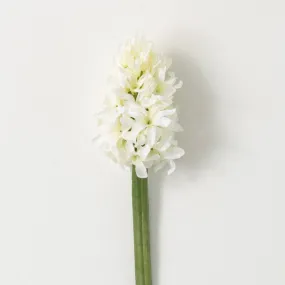 14"H Sullivans Soft White Hyacinth Spray, White