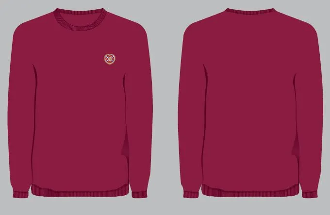 2024 Maroon Crew Neck Jumper