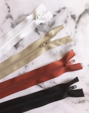 20cm/8" Closed End Zipper, Neutrals