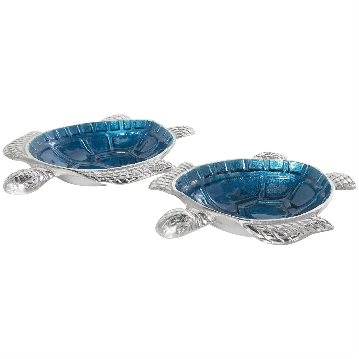 2pc Decorative Turtle Bowl Set in Blue