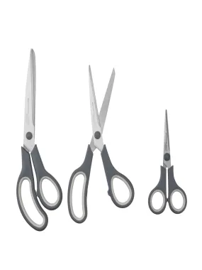 3-Piece Scissors Set, Dark Grey