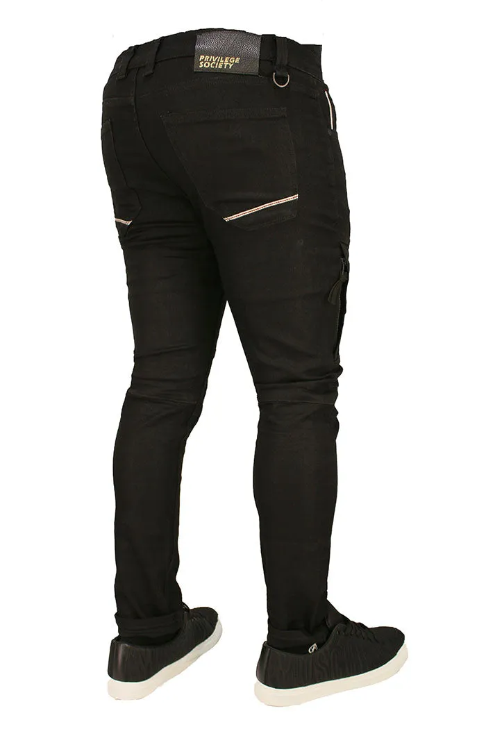 3D Black Stone - Skinny Jean