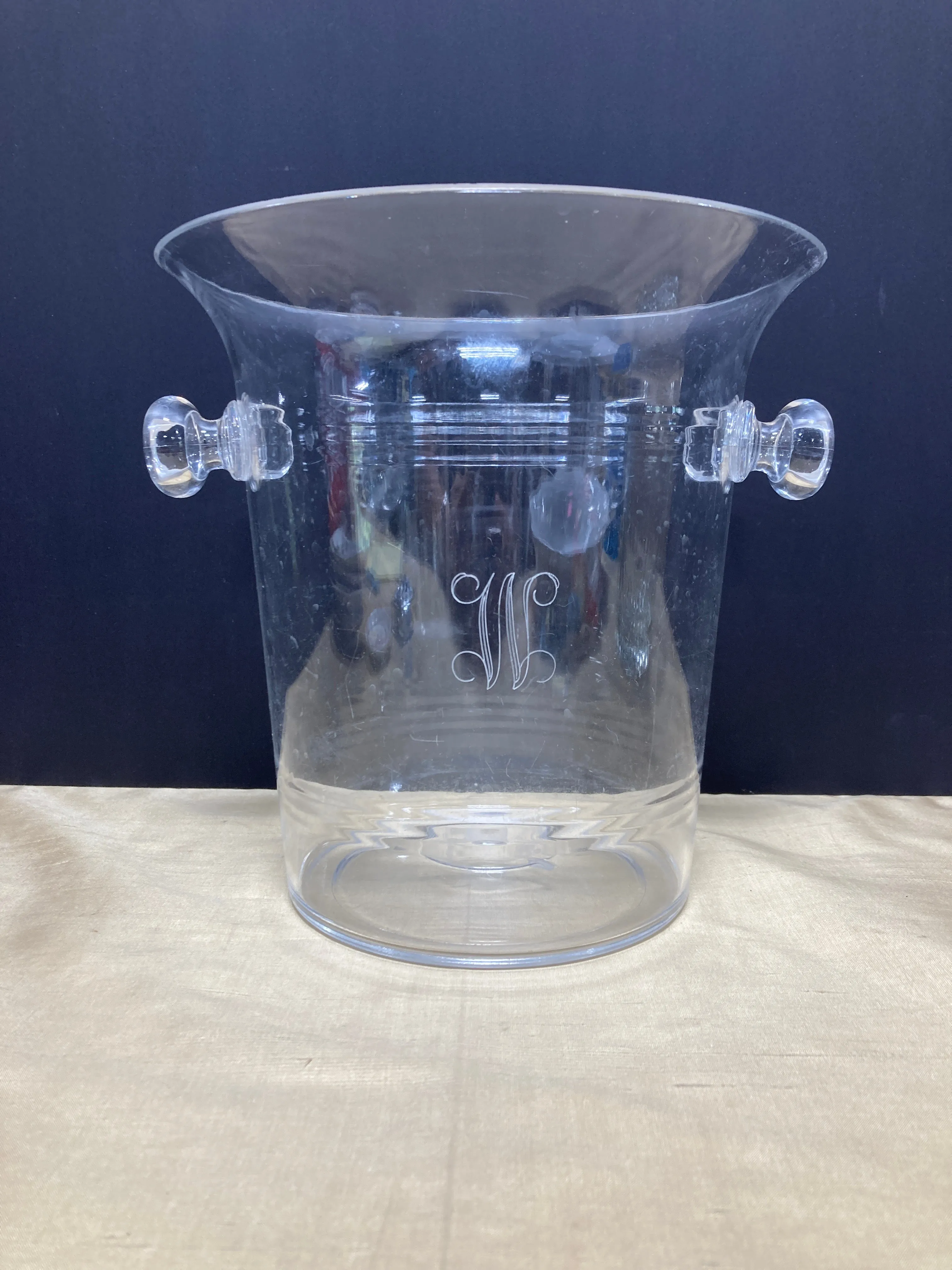 Acrylic Engraved "W" Wine Ice Bucket