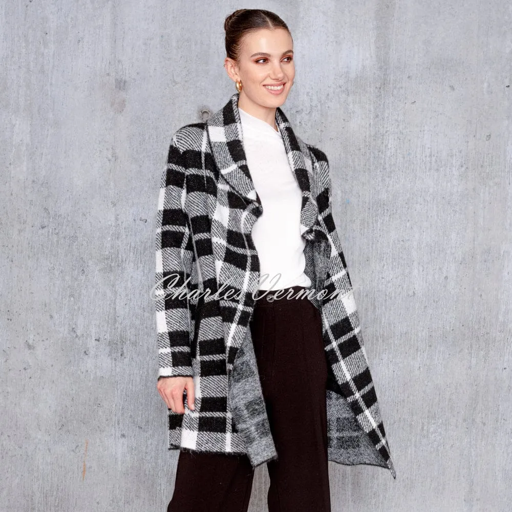 Alison Sheri Plaid Print Coatigan - Style A44405