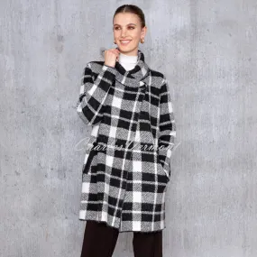 Alison Sheri Plaid Print Coatigan - Style A44405