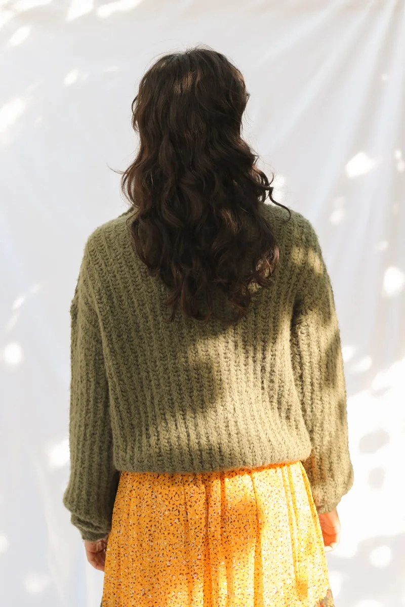 ALPACA CHUNKY KNIT SWEATER