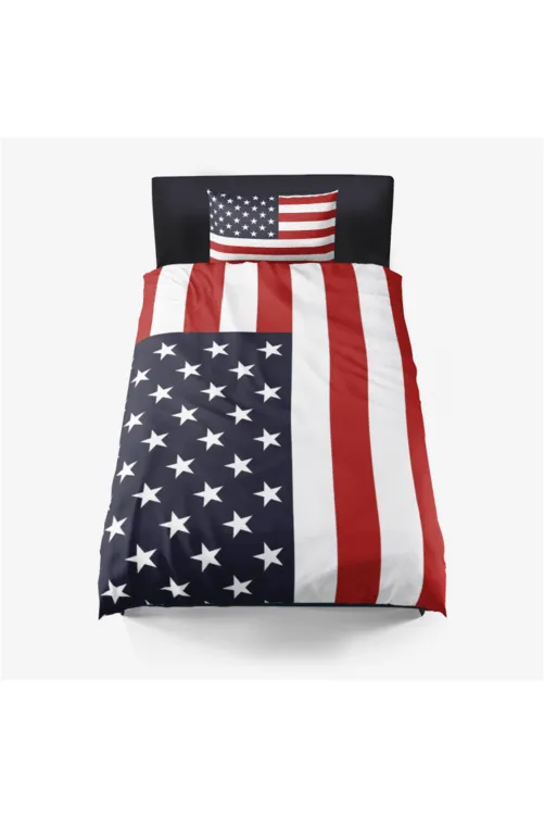 Americana Set Microfiber Duvet Cover