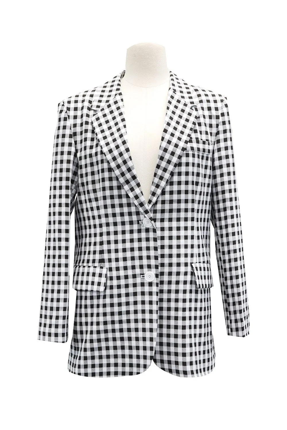 Aria Oversized Gingham Blazer