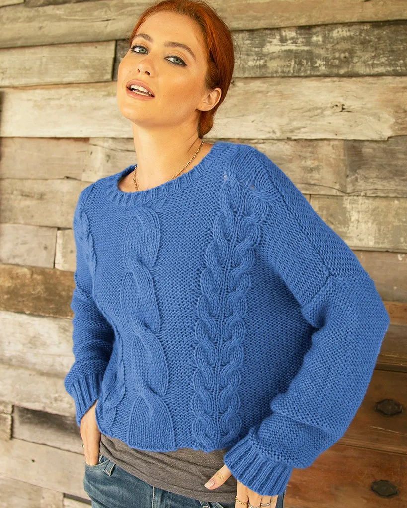 ASPEN CROPPED CABLE CREW CHUNKY