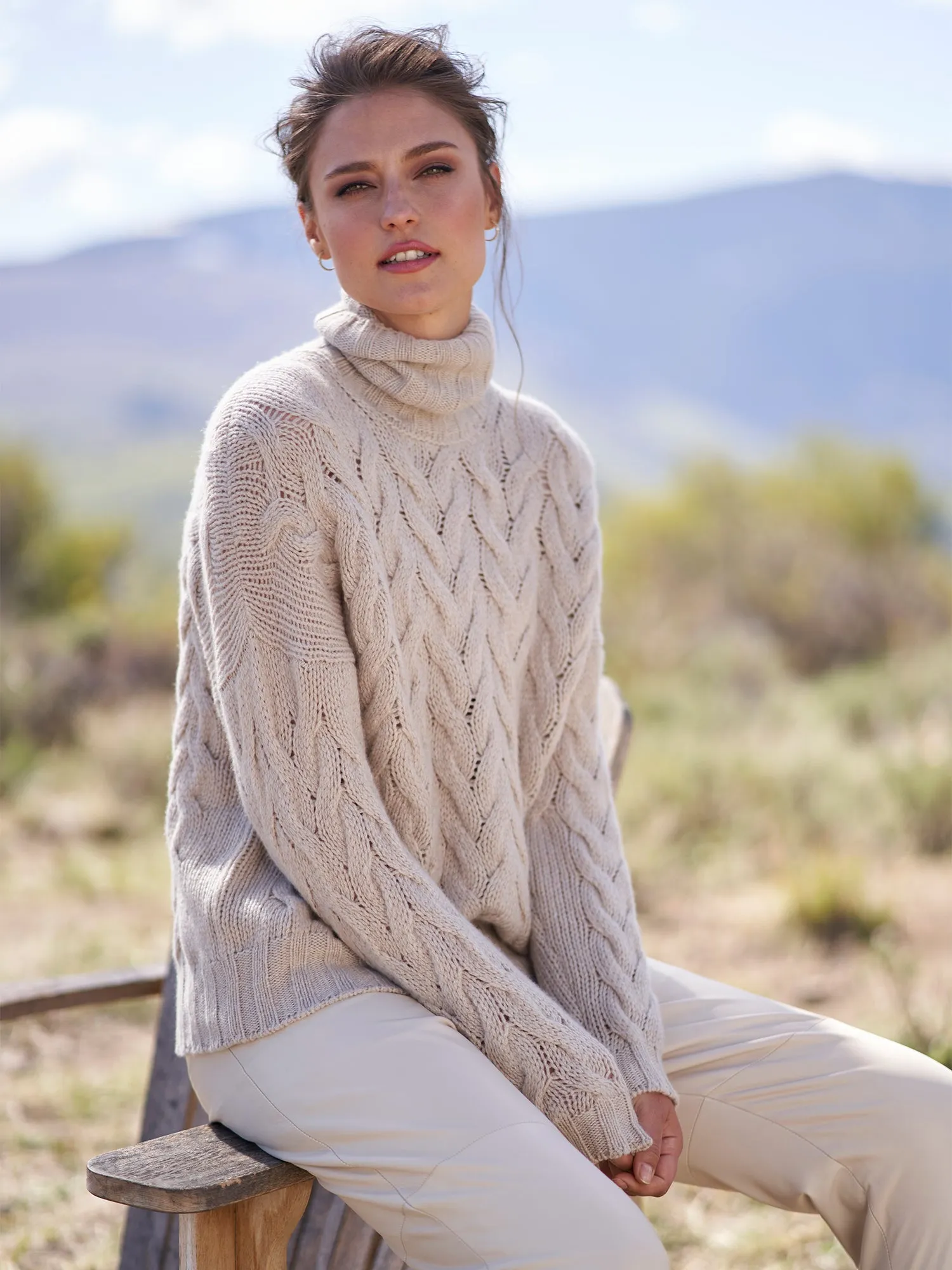 Bianca Cable Cashmere Sweater