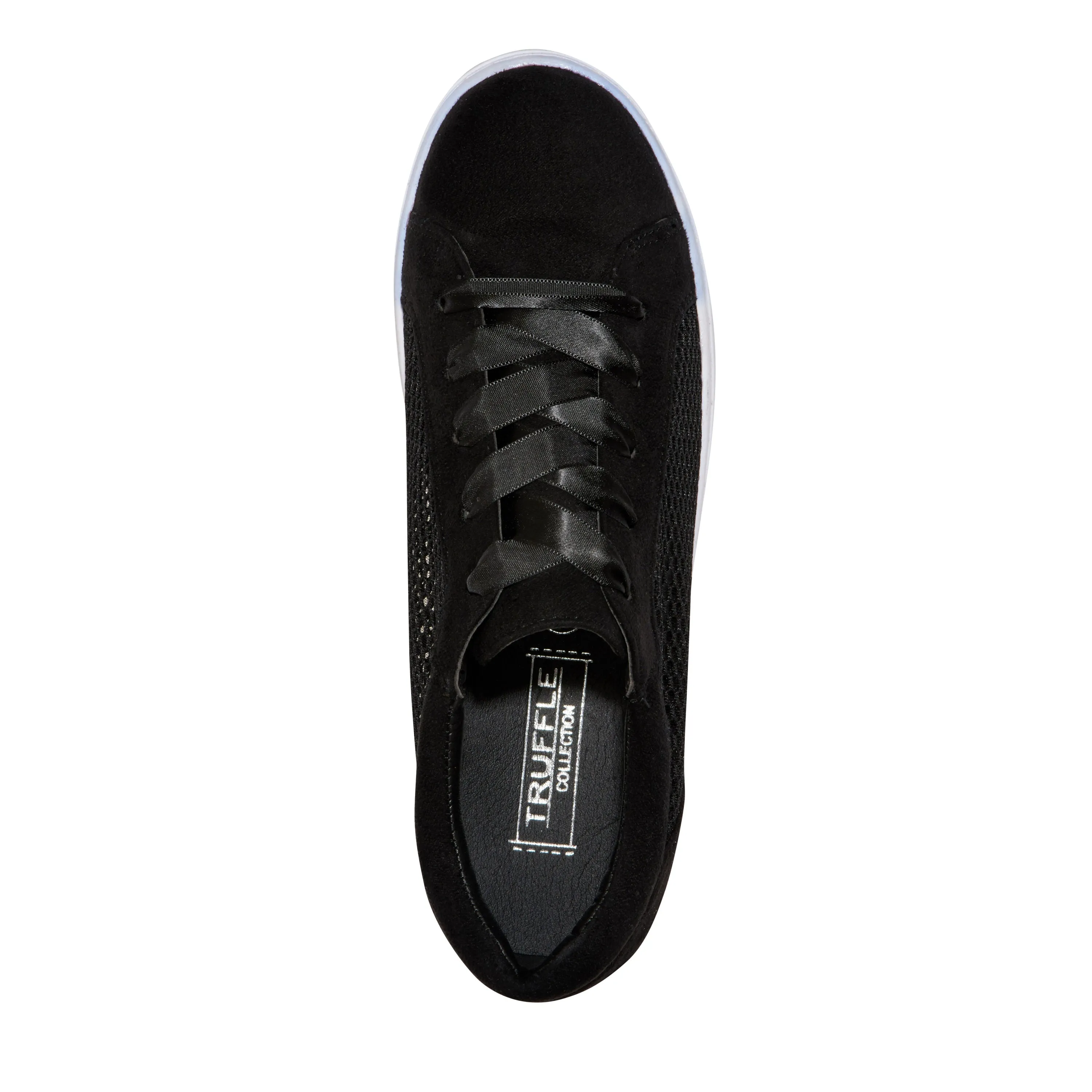 Black Jute Lace Up Trainer