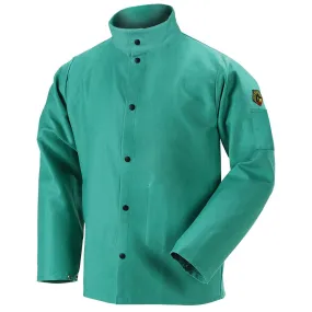 Black Stallion TruGuard 200 FR Cotton Welding Jacket, Green - F9-30C