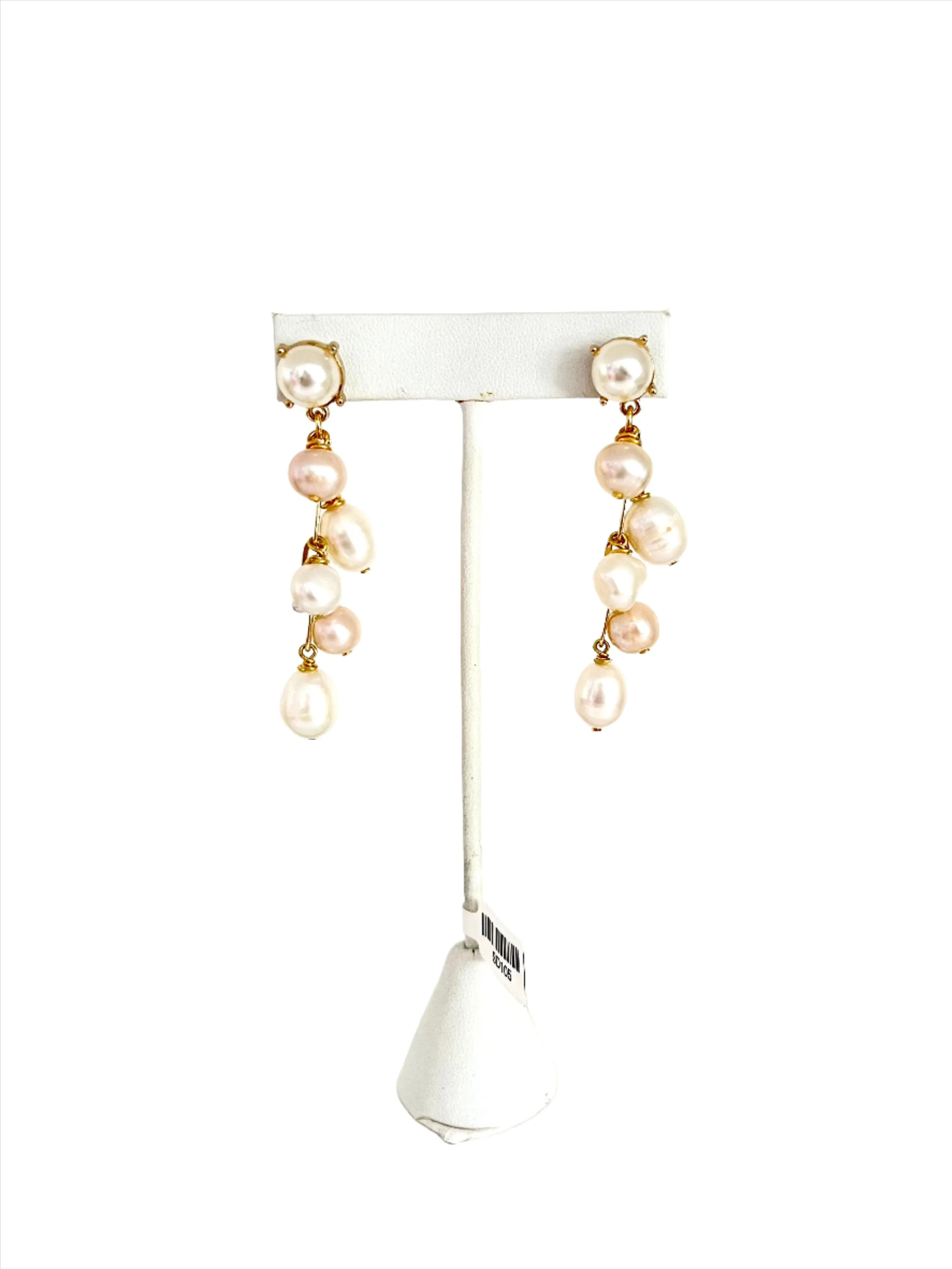 Blush Freshwater Pearl Handmade Earrings