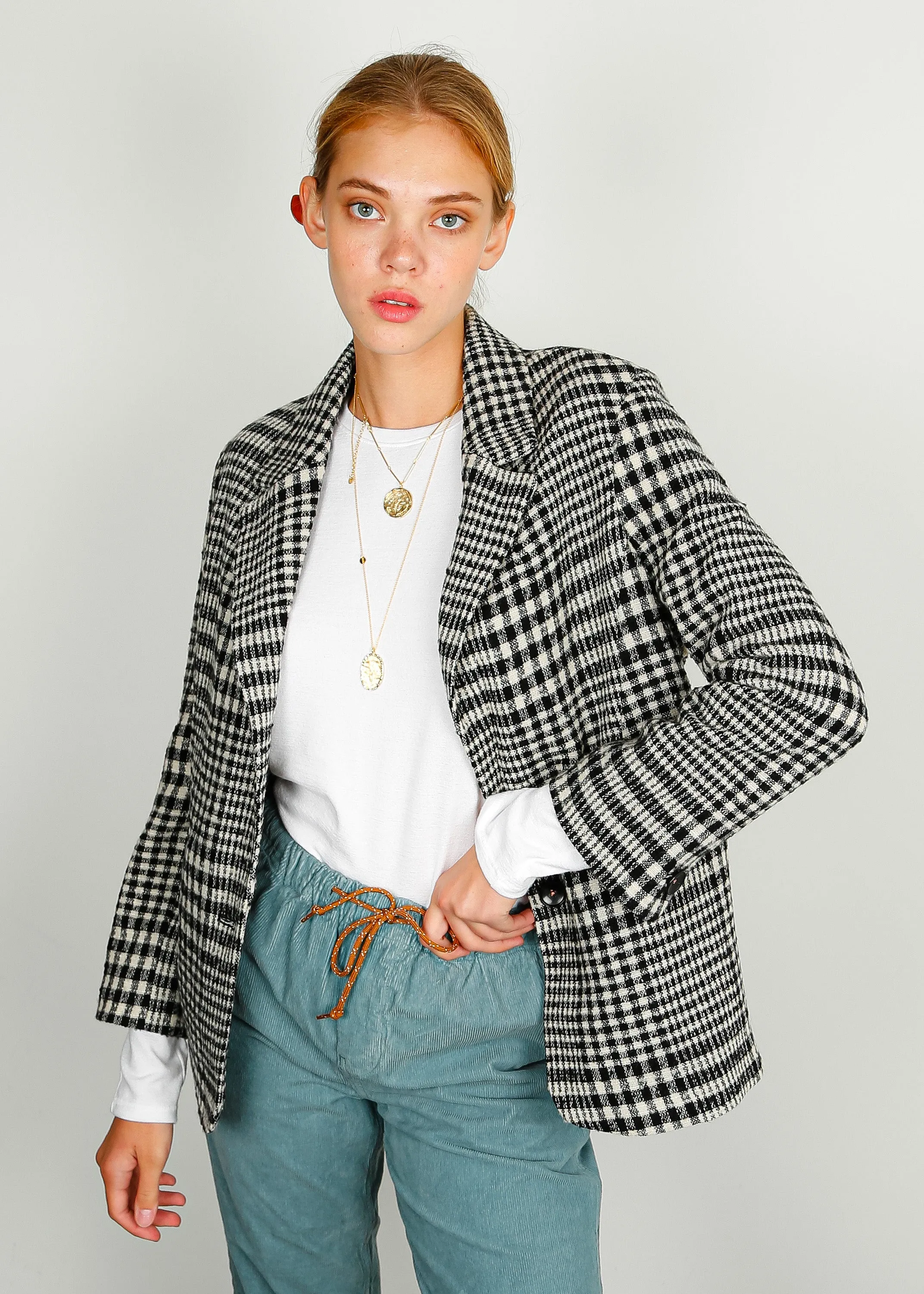 BR Veil Checked Blazer