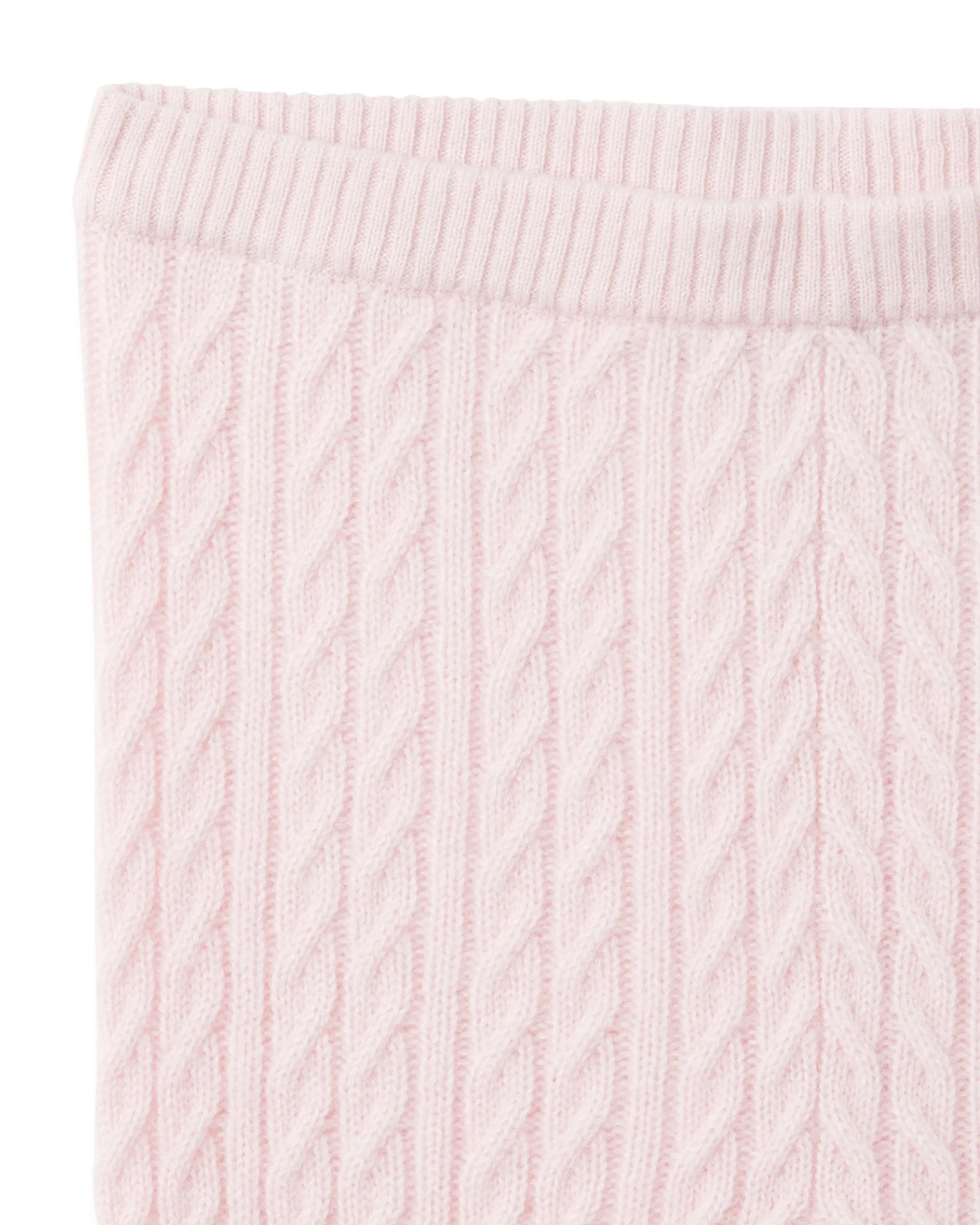 Cable Cashmere Leggings Pale Pink