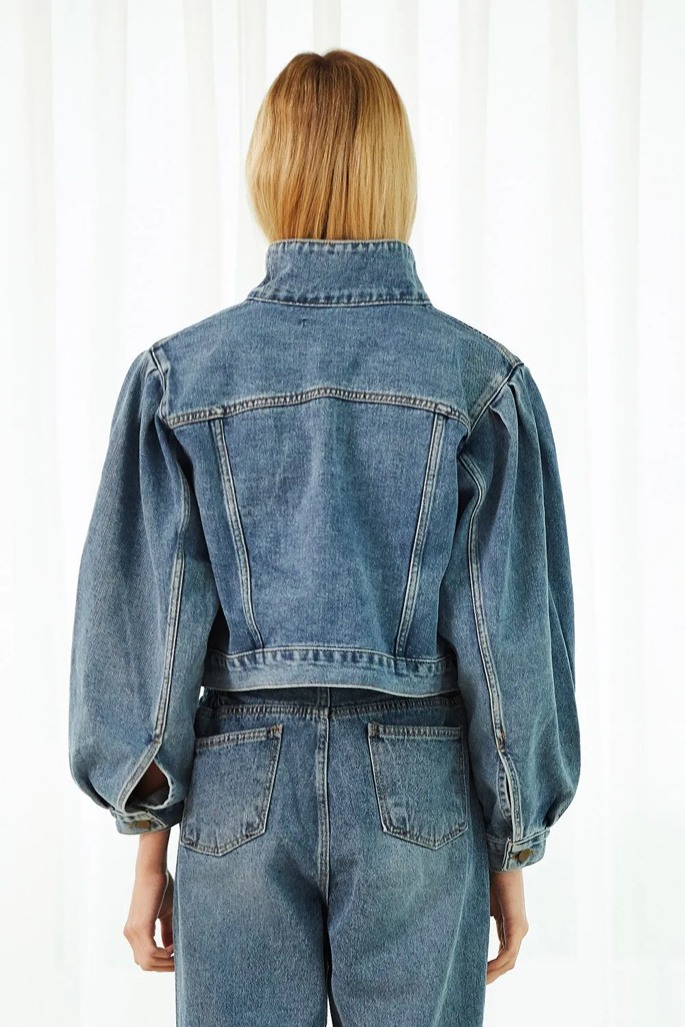 Camila Cropped Denim Jacket