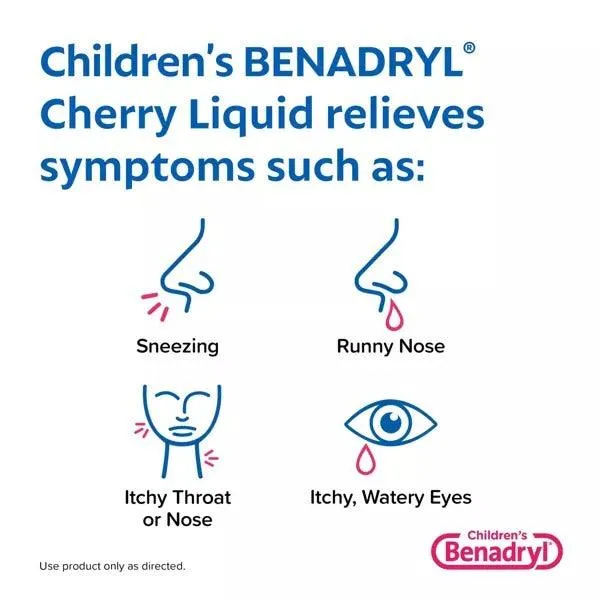 Children’s Benadryl Allergy Relief Liquid Medicine Cherry - 8 fl oz