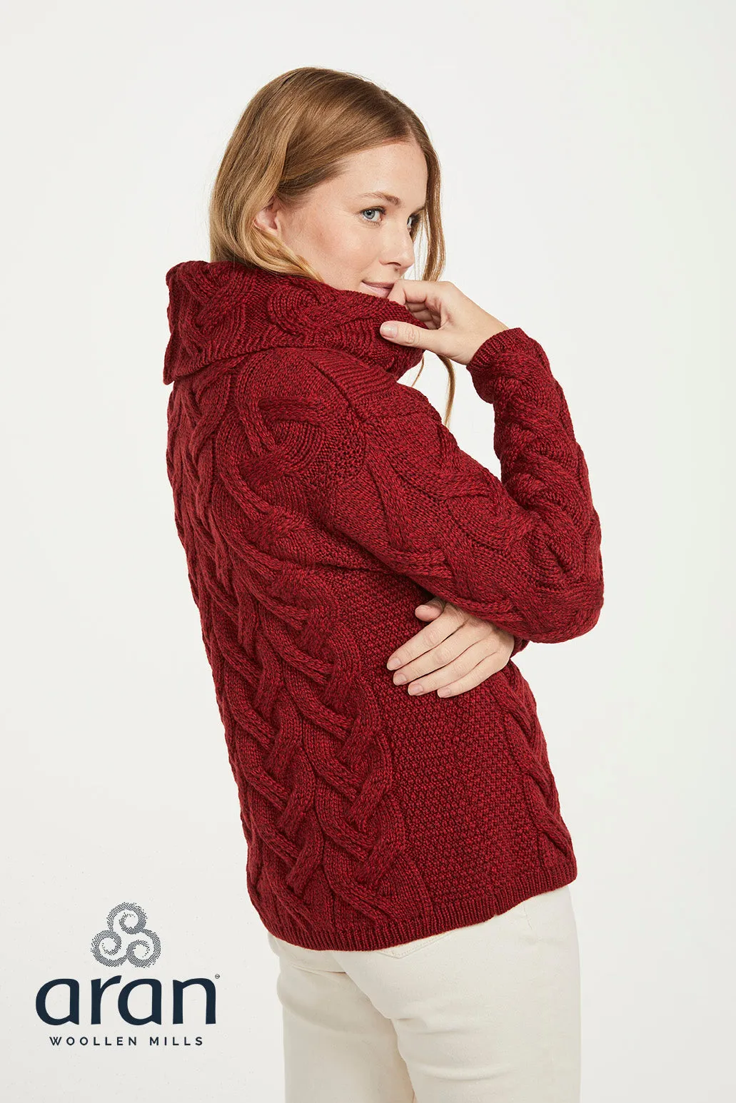 Chunky Cable Cowl Sweater