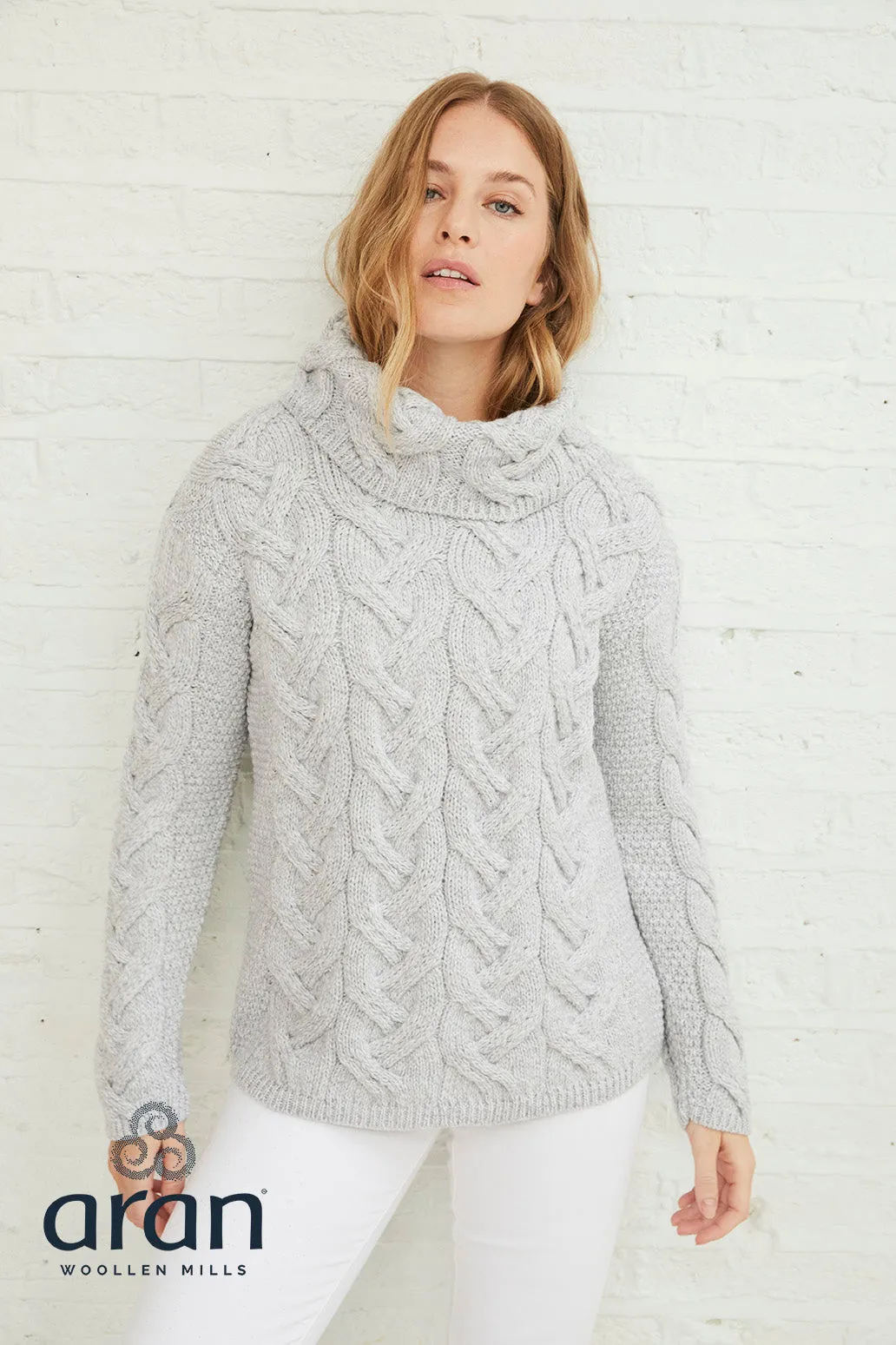 Chunky Cable Cowl Sweater