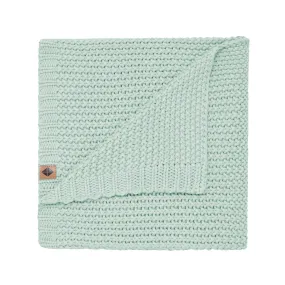 Chunky Knit Baby Blanket in Sage