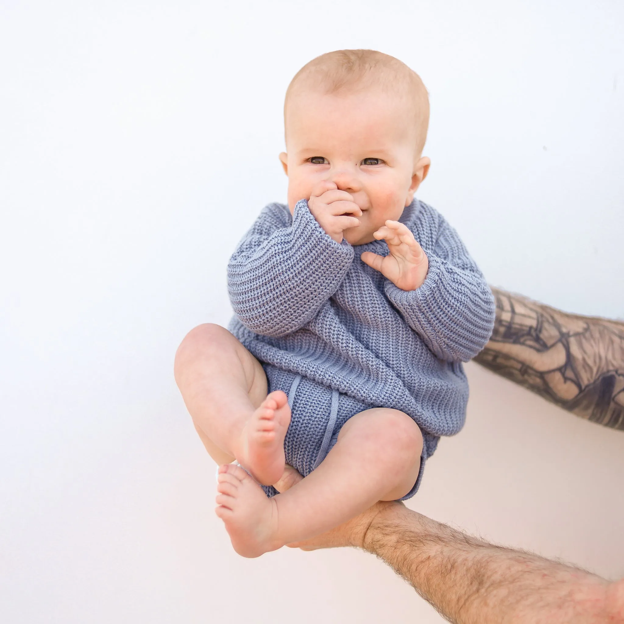 Chunky Knit Bloomers - Marine