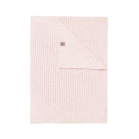 Chunky Knit Toddler Blanket in Blush