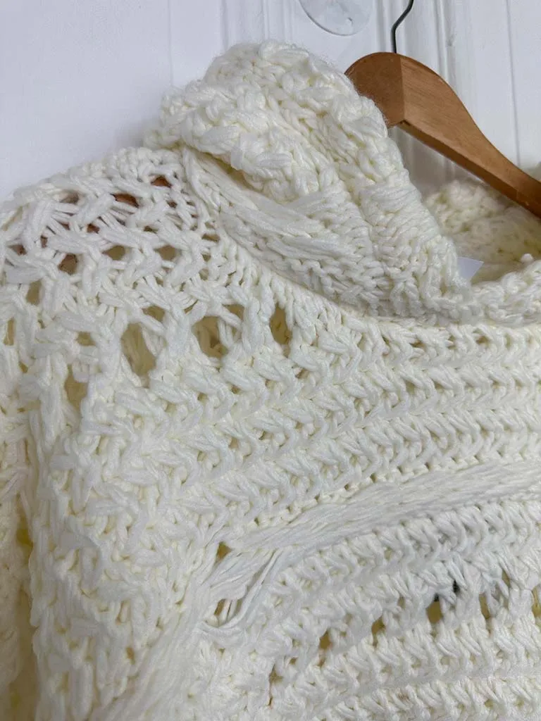 Chunky Knitted Hoody - Ivory