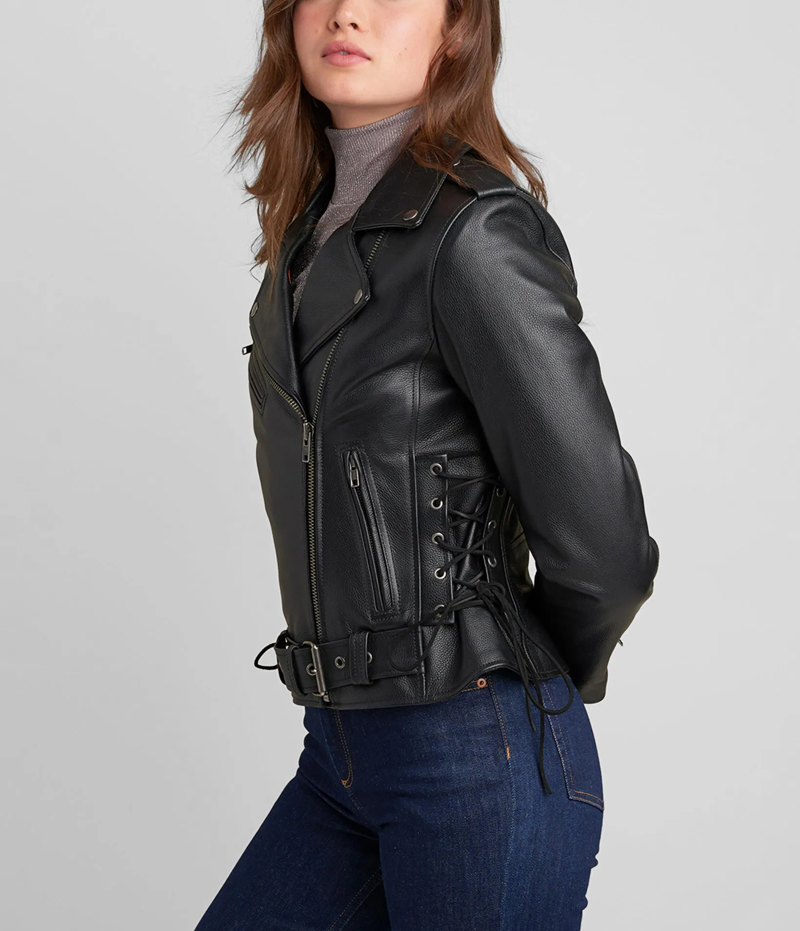 Cleo Asymmetrical Performance Rider Jacket