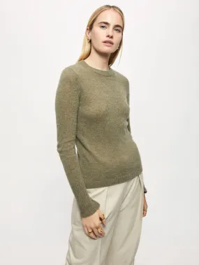 Cloud Cashmere Crew Jumper | Khaki