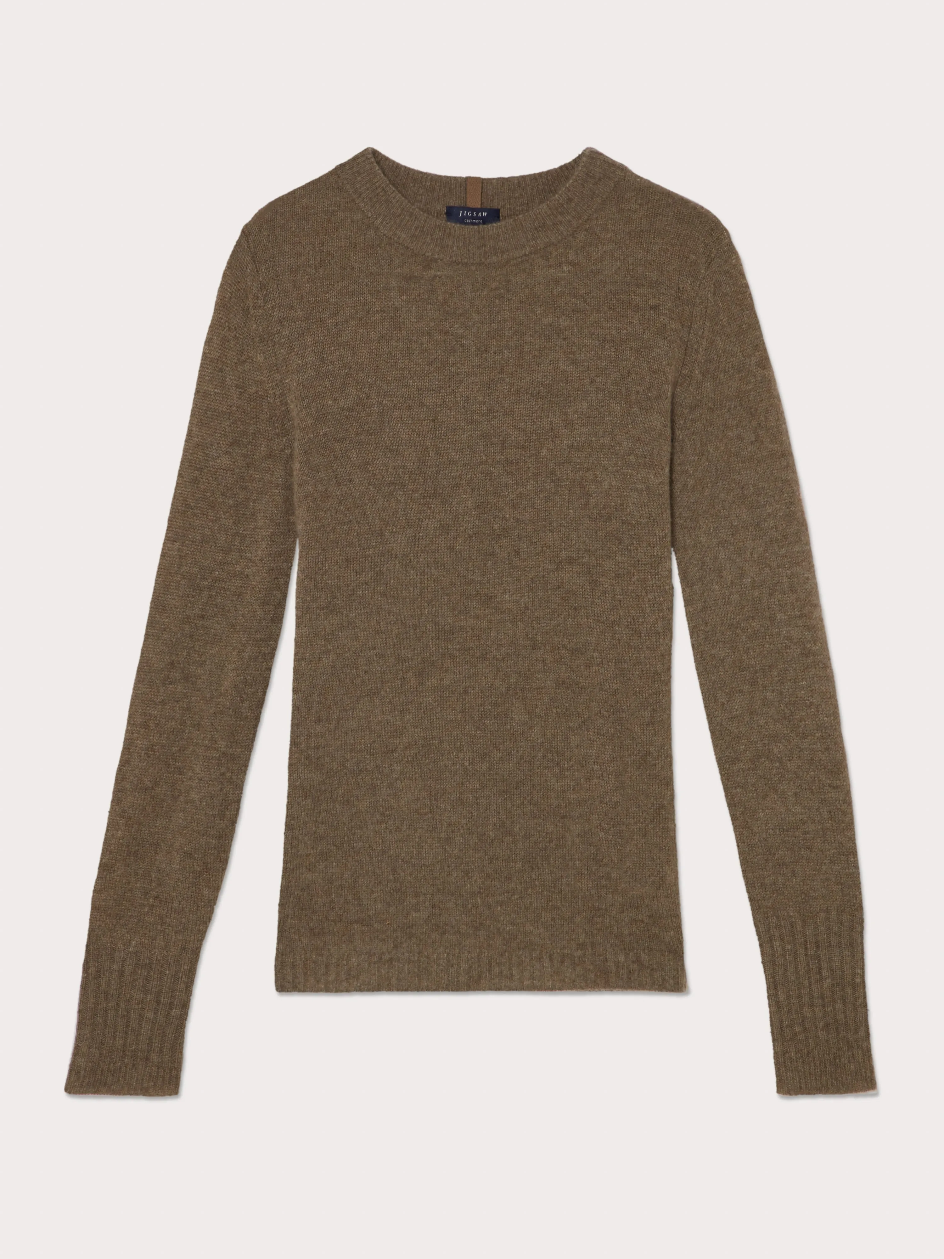 Cloud Cashmere Crew Jumper | Khaki