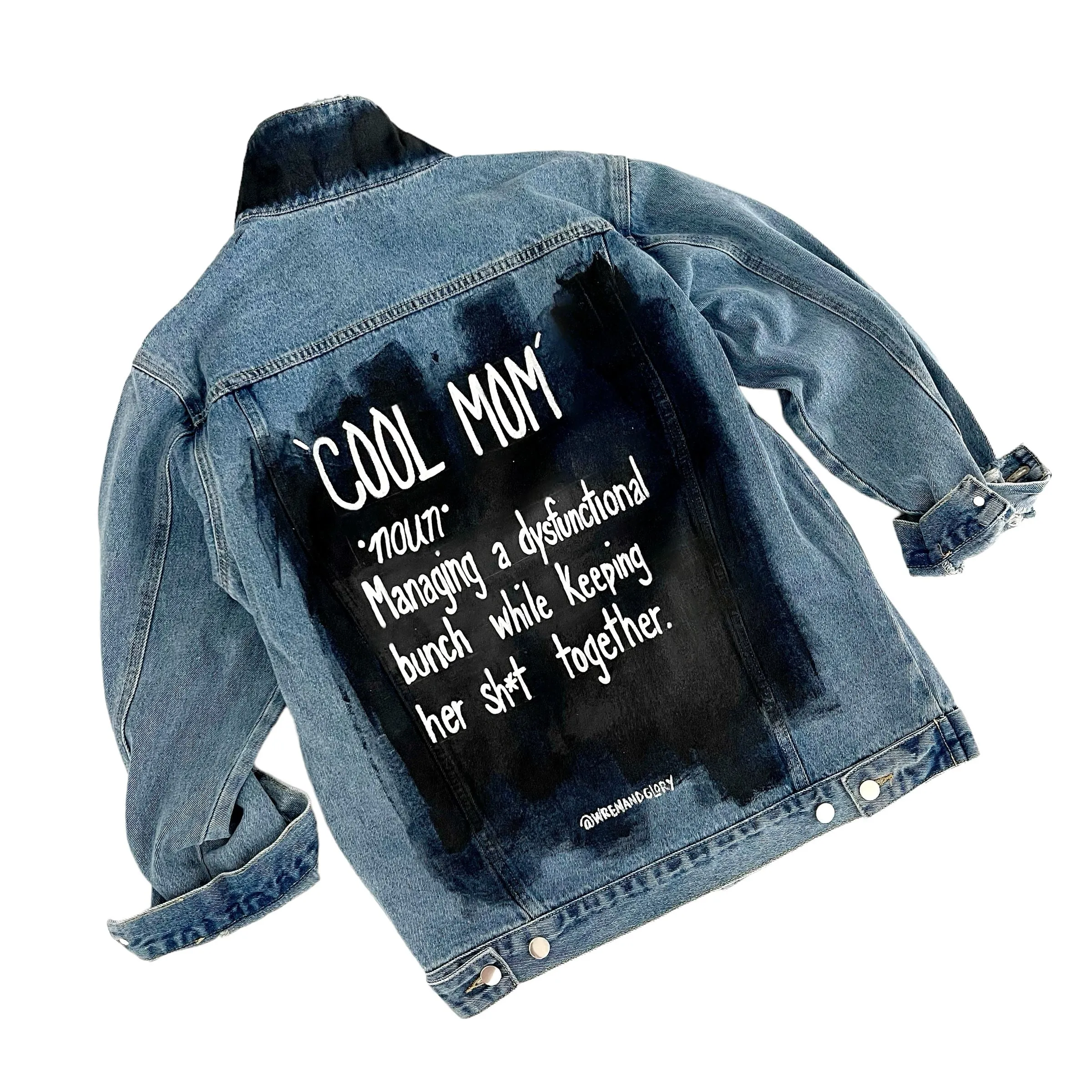 'Cool Mom' Denim Jacket