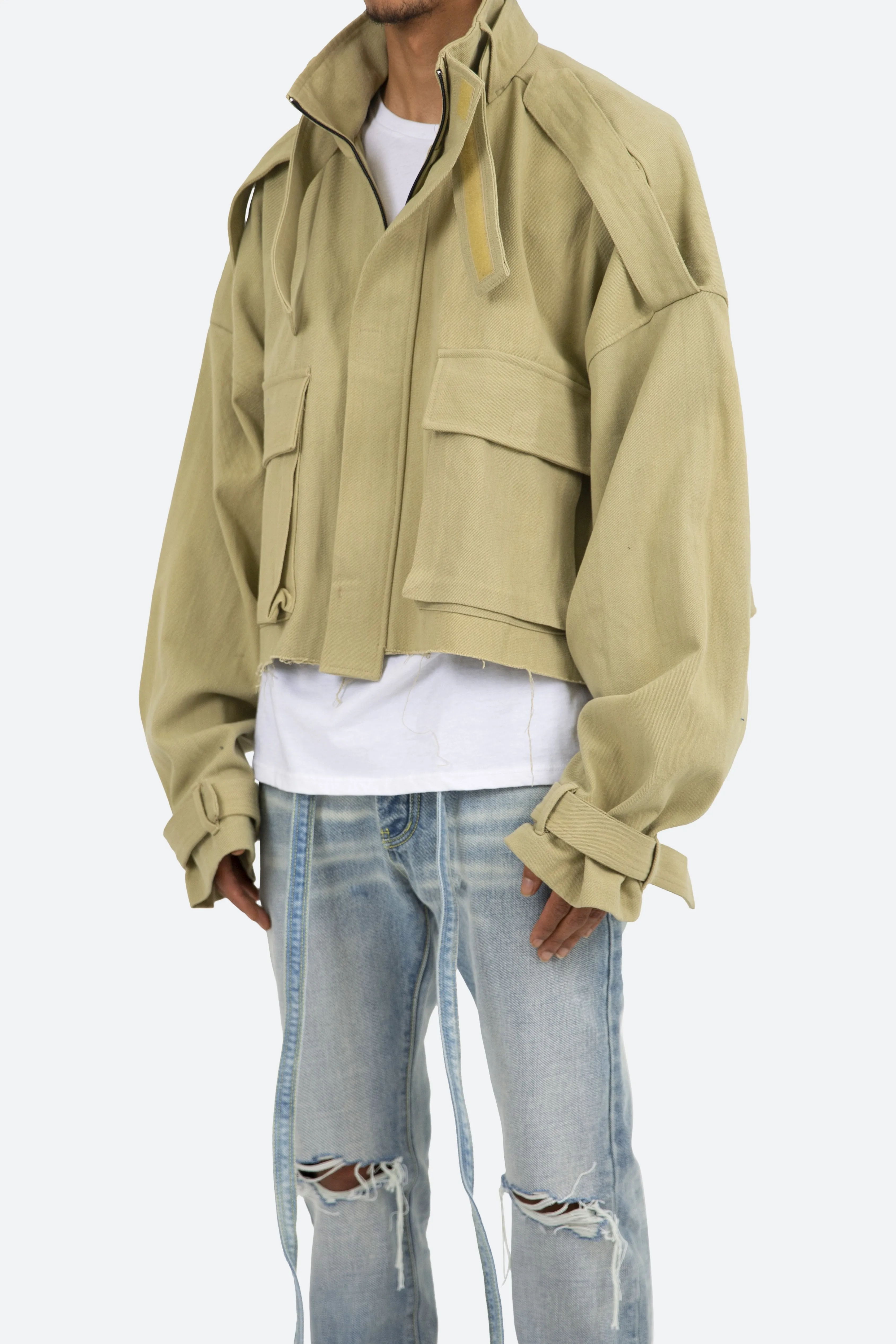 Cropped M65 Jacket - Khaki