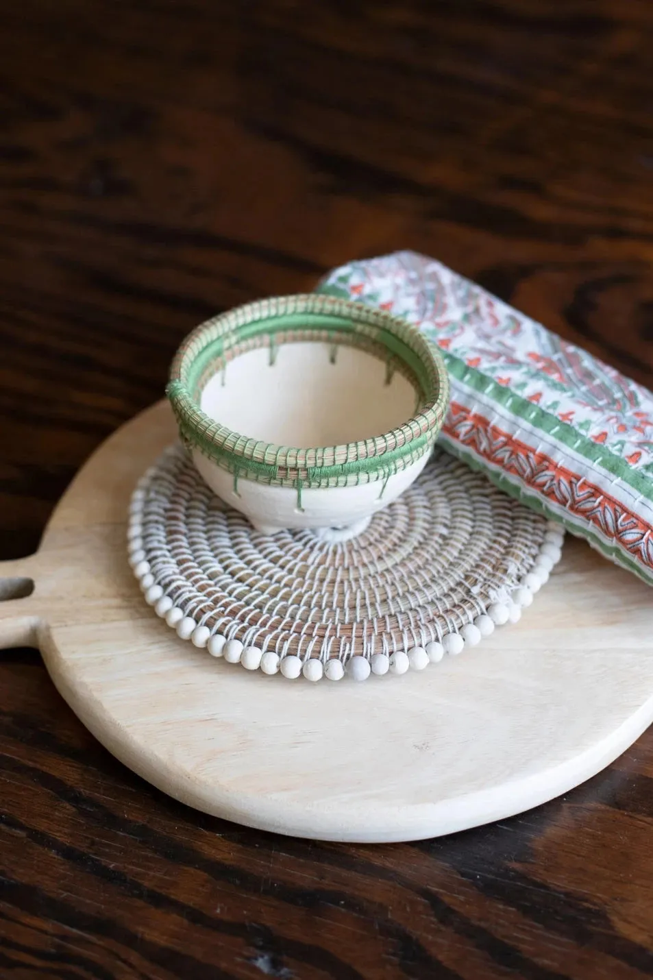 Dainty Beaded Trivet