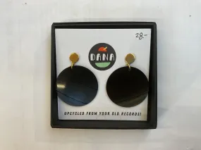 Dana Jewellery  round Black Earrings