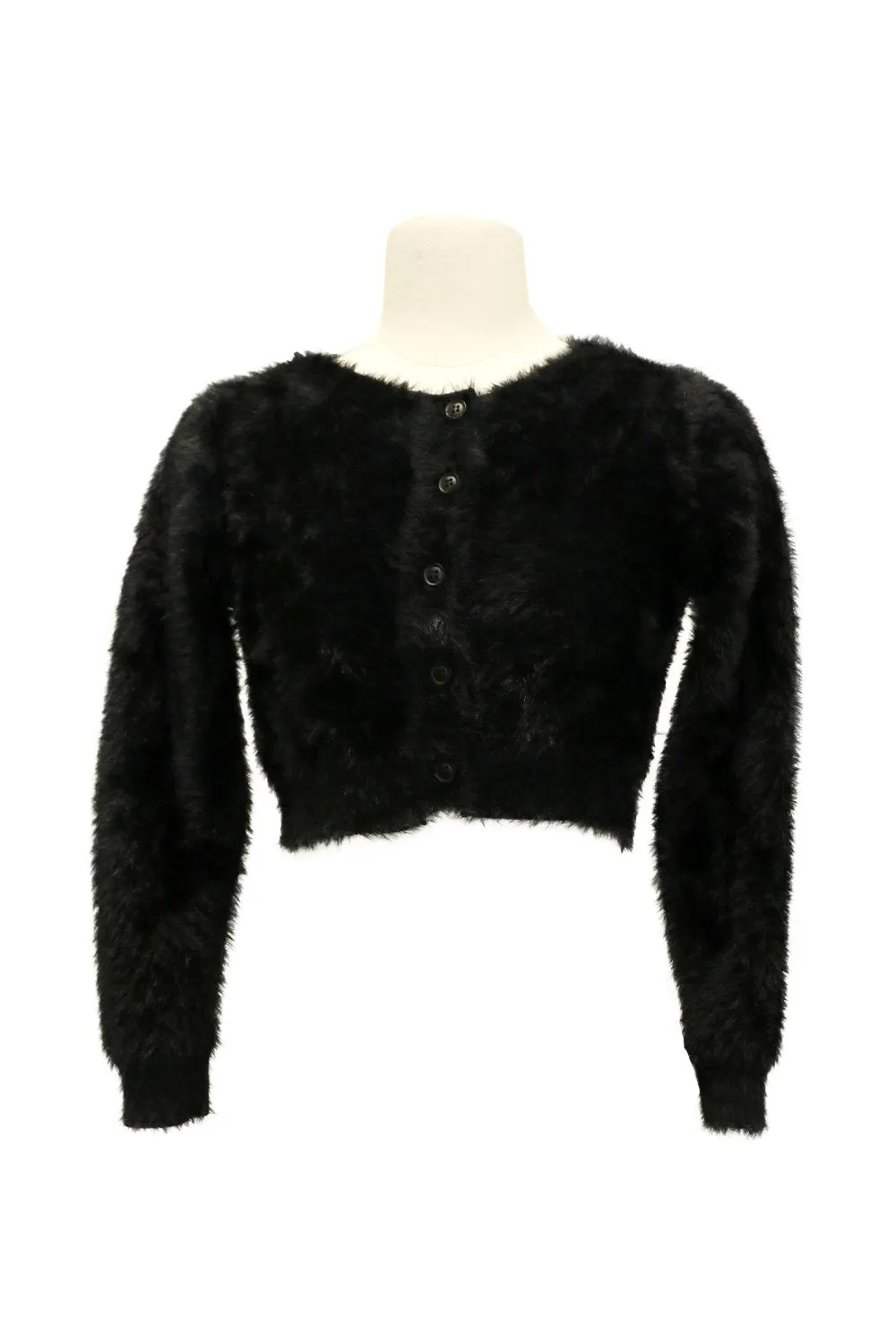 Dani Fuzzy Cropped Cardigan