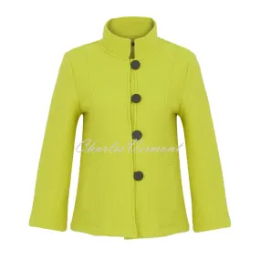 Dolcezza 'Colourful Sporty Chic' Patterned Button Jacket - Style 74214 (Citrus)