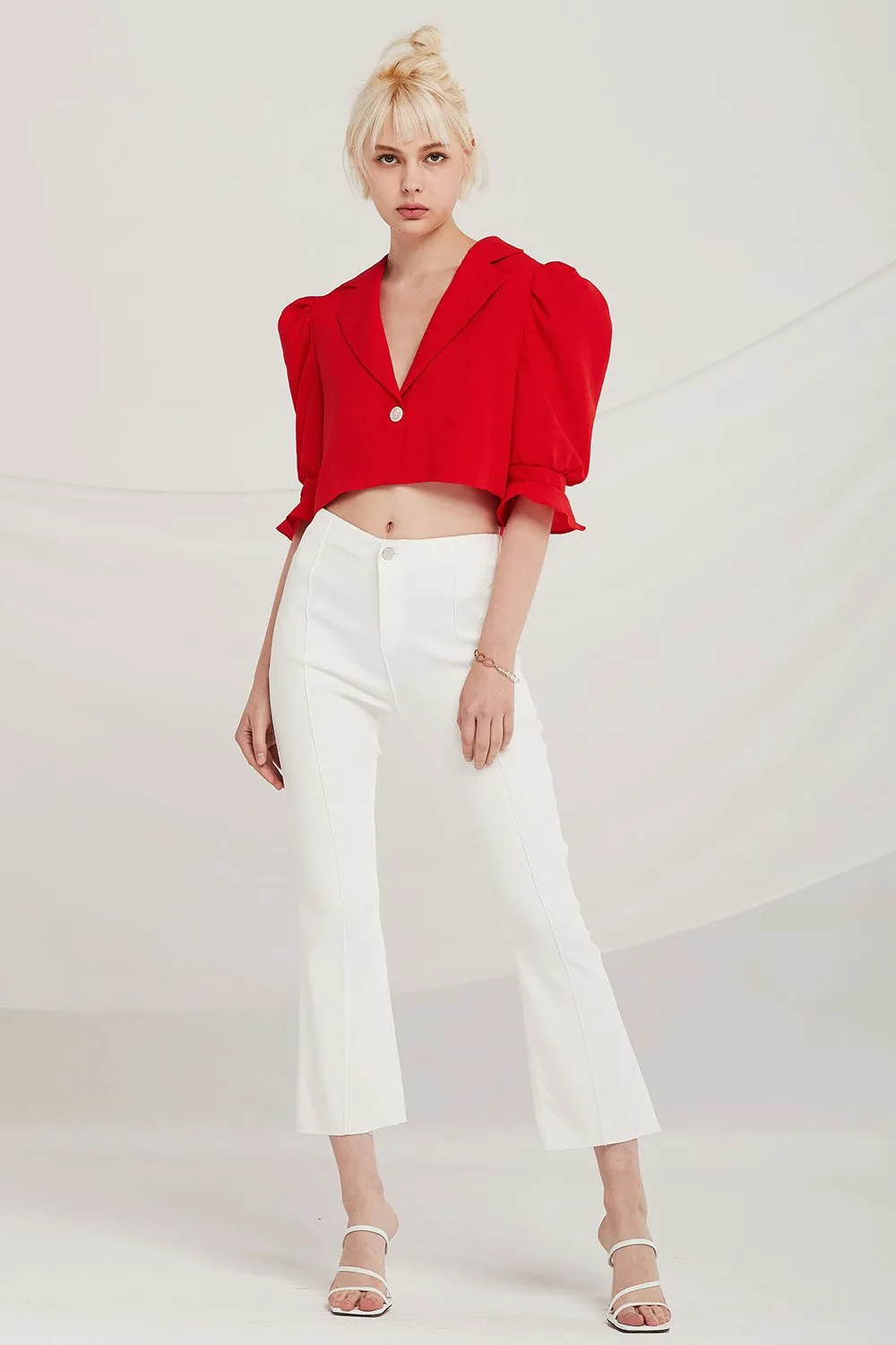 Elisa Puff Sleeve Crop Jacket