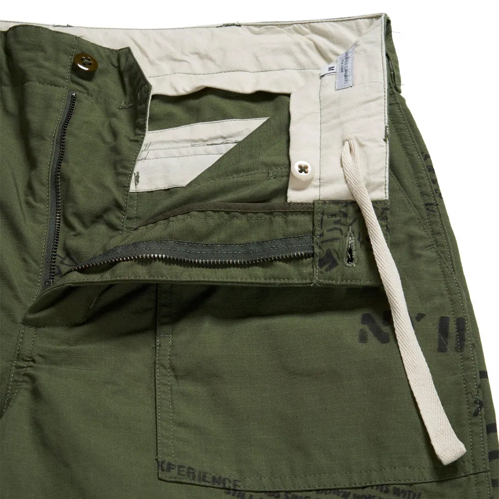 Fatigue Pant 'Olive Graffiti Print Ripstop'