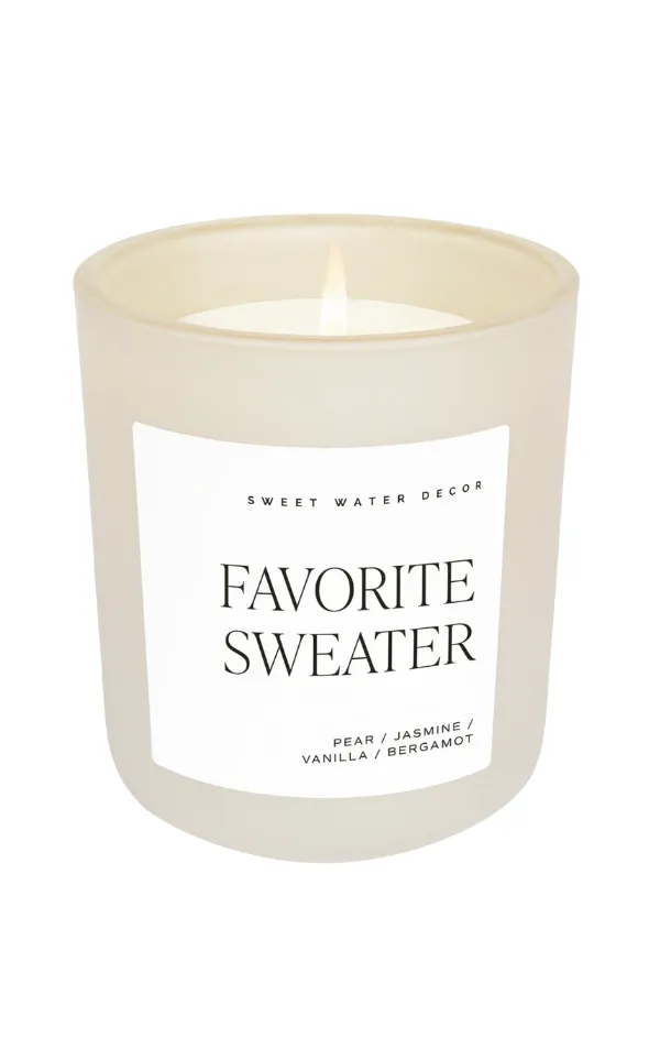 Favorite Sweater Large Jar Candle