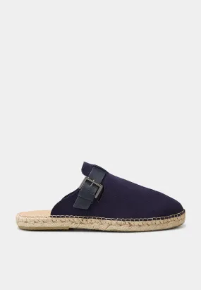 Frescobol Valente Espadrille Suede Clogs Navy