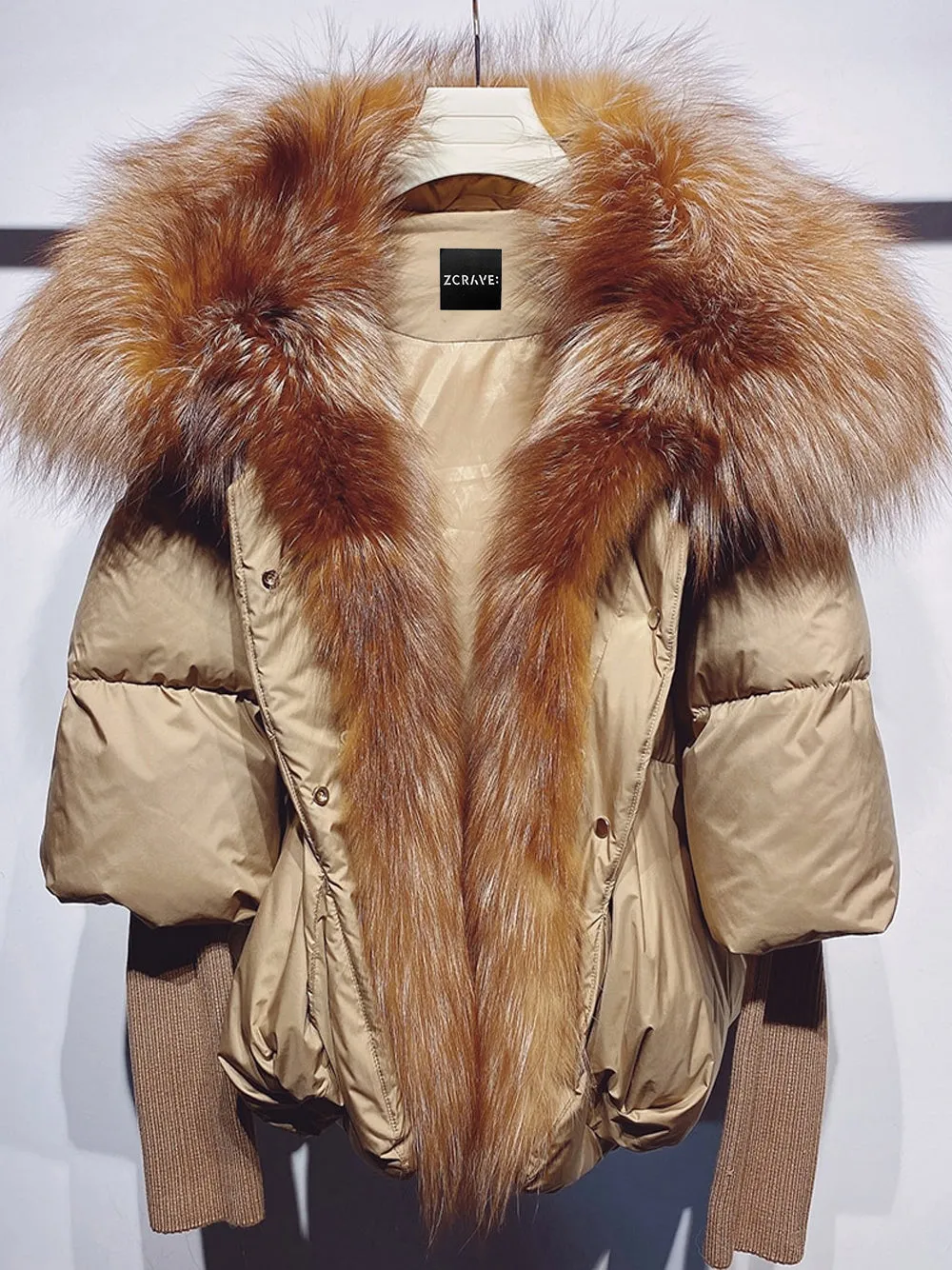 Fur Trim Puffer Jacket