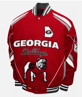 Georgia Bulldogs Franchise Club Stout Twill Full-Snap Jacket - Red