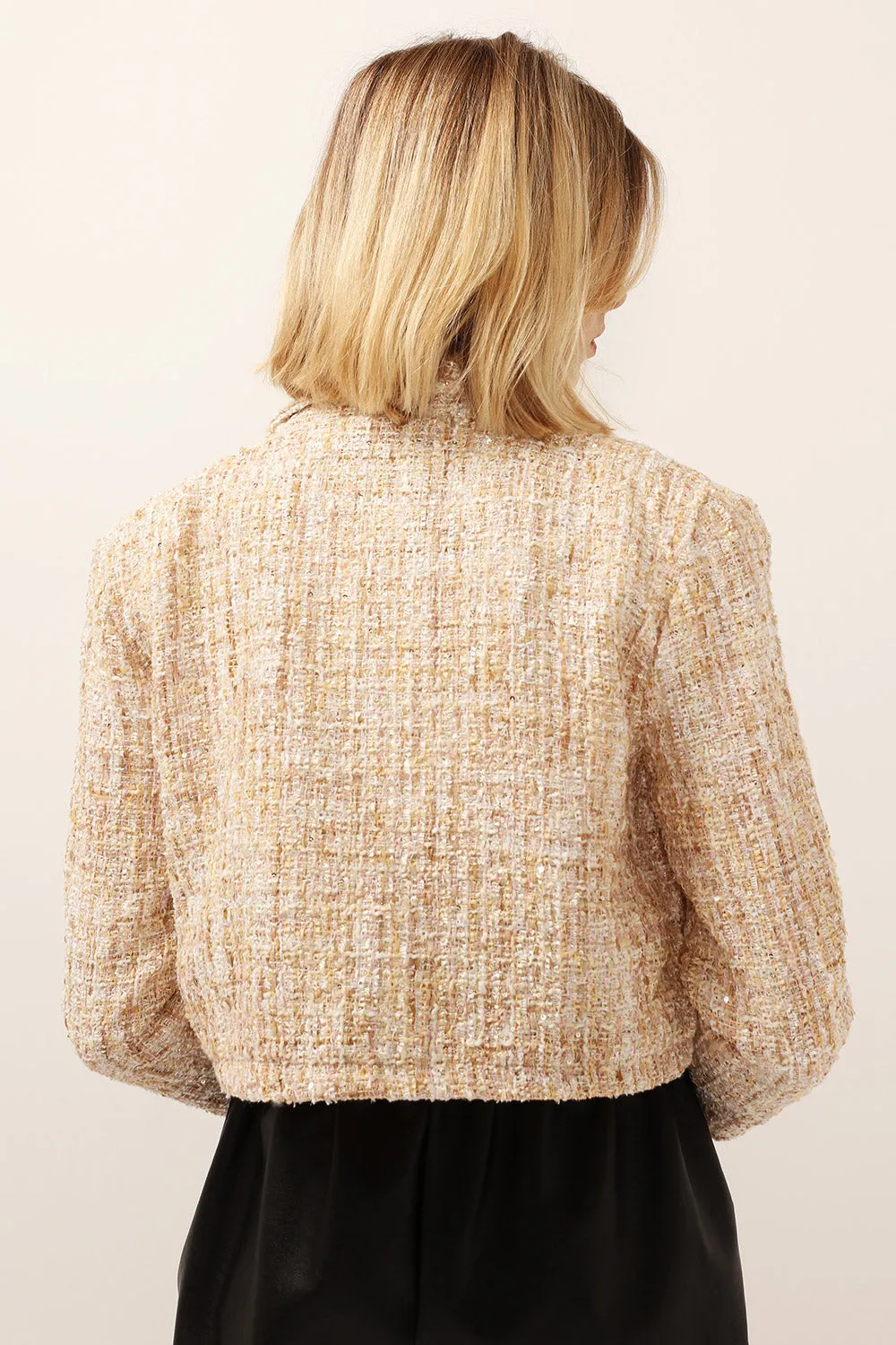 Grace Pearl Button Tweed Jacket