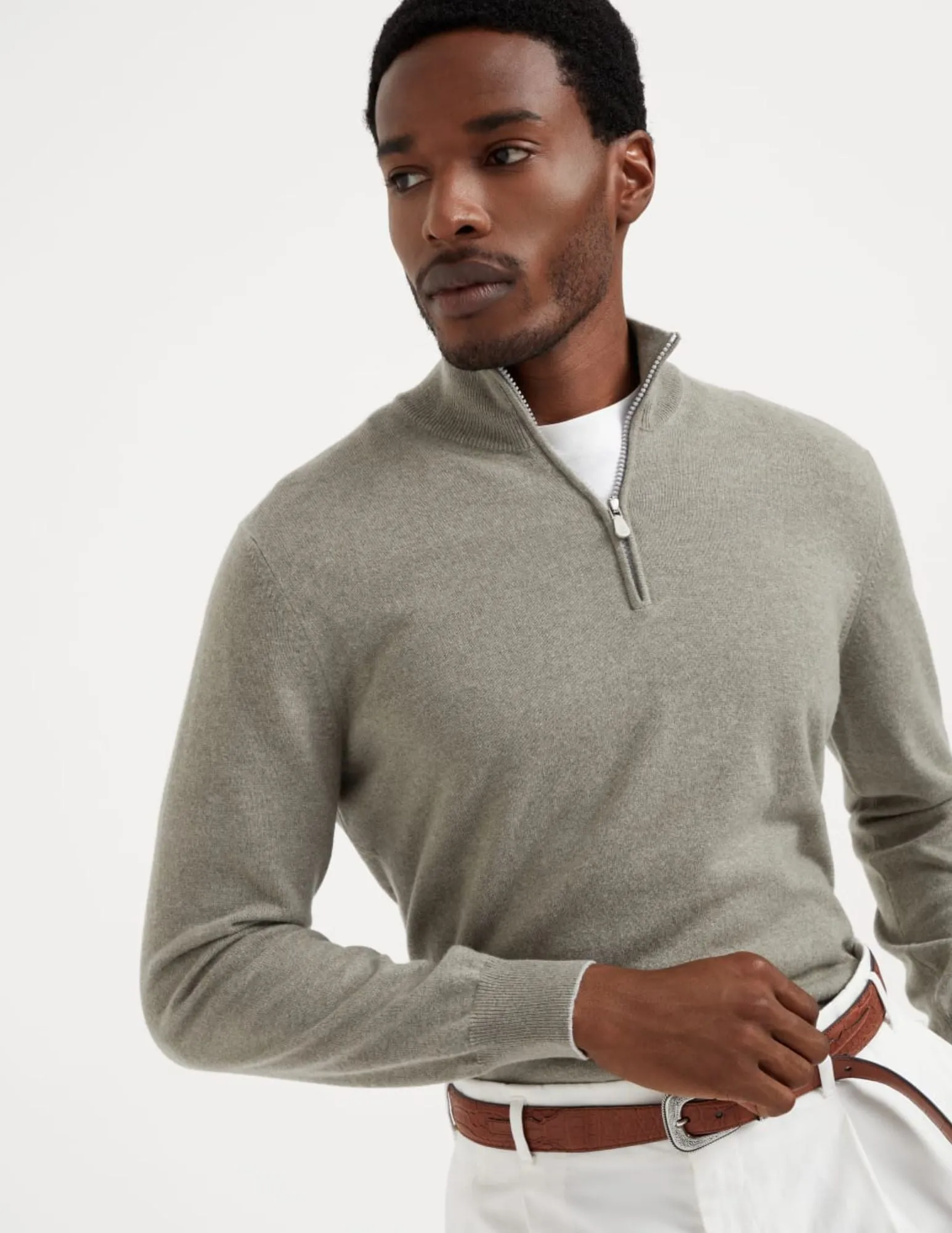 Half-Zip Sweater | Olive