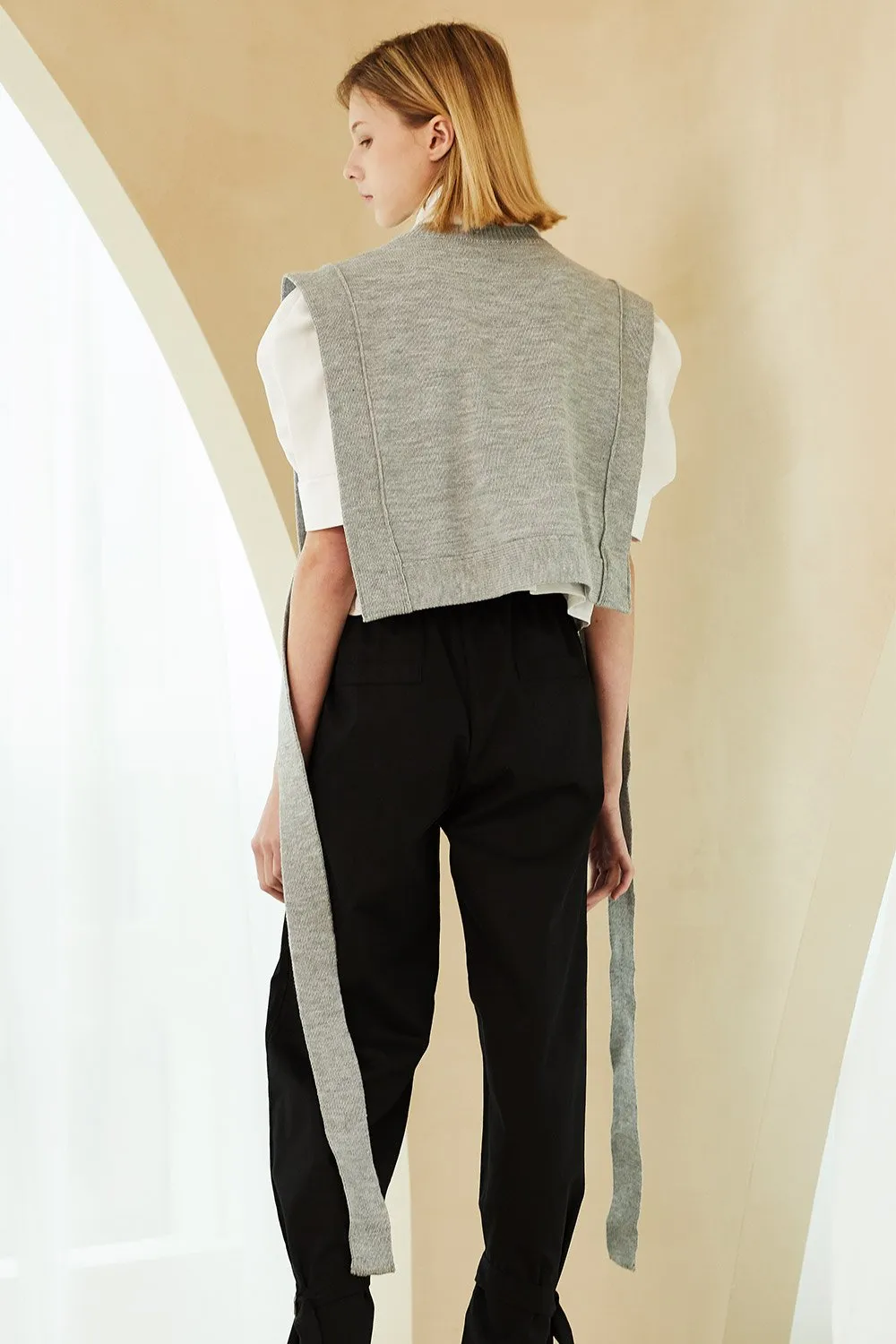 Hazel Tie Waist Knit Vest