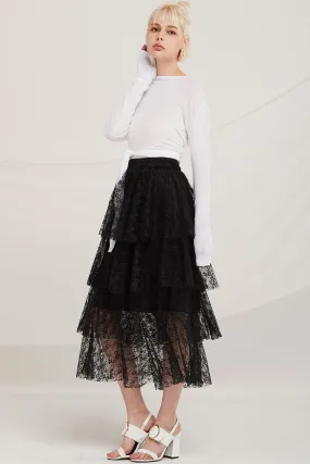 Julian Tierd Lace Long Skirt