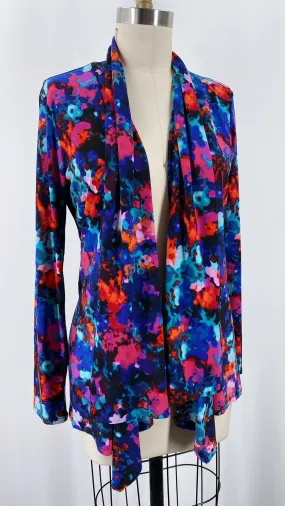 Kasper Print Cardigan, M