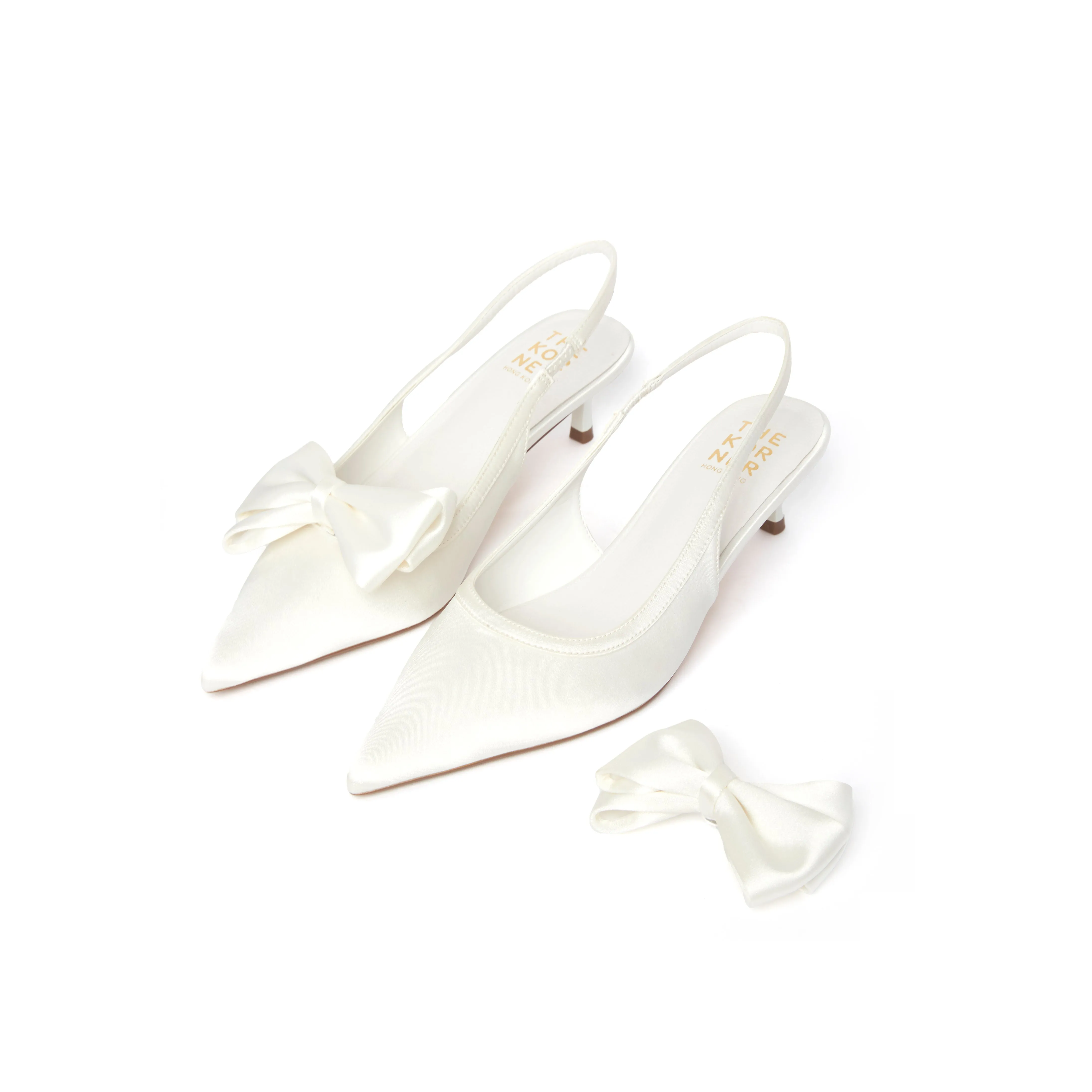 Kedi Ribbon Heels - Beige ( BEI )