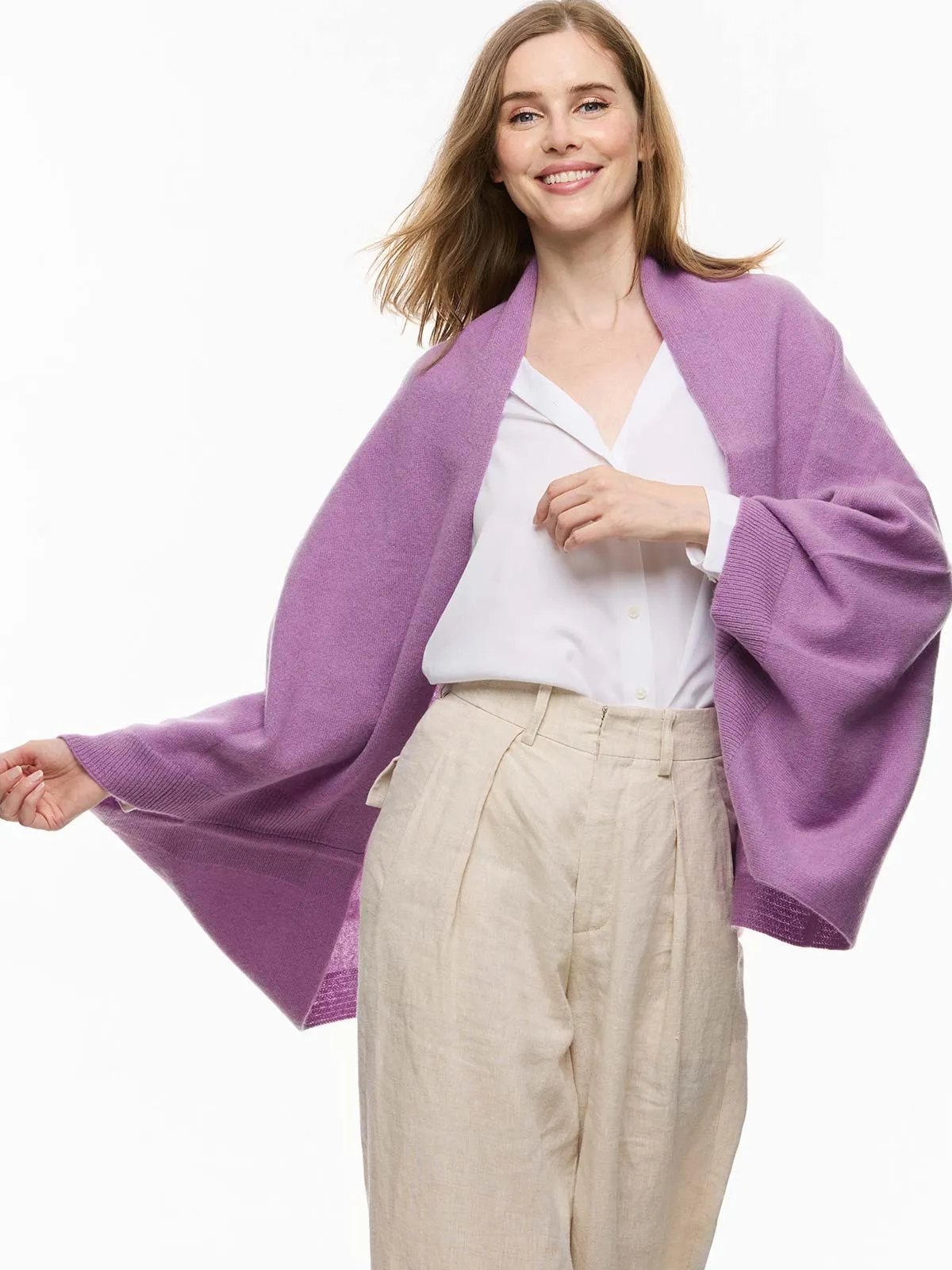 Lavender Wearable Cashmere Wrap