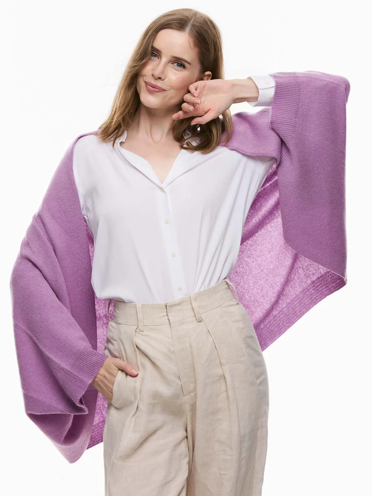 Lavender Wearable Cashmere Wrap